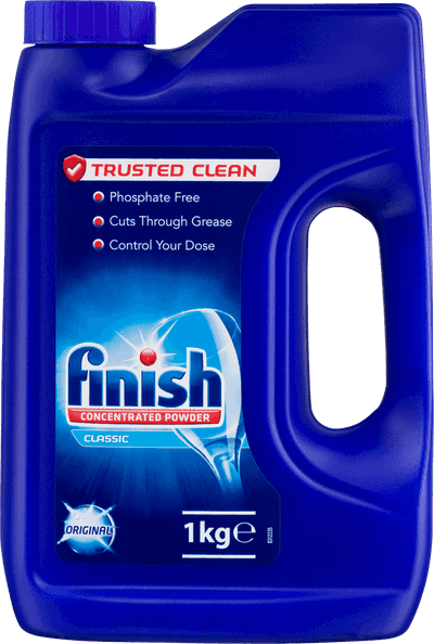 Finish Concentrated Powder Classic Original delivers a trusted clean by cutting through grease.